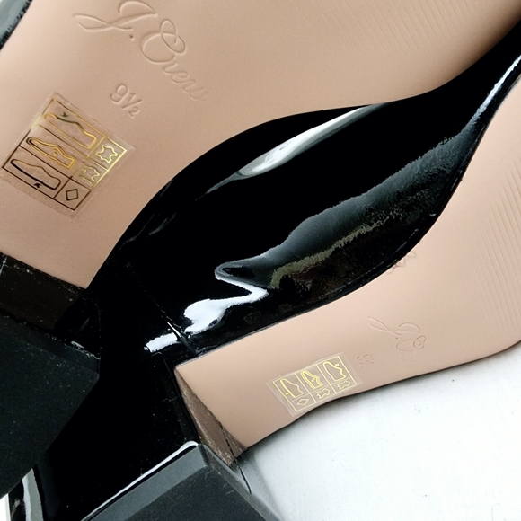 NEW J. Crew Italian Leather Knee High Black Patent Leather Knee High Boot - Picture 4 of 11